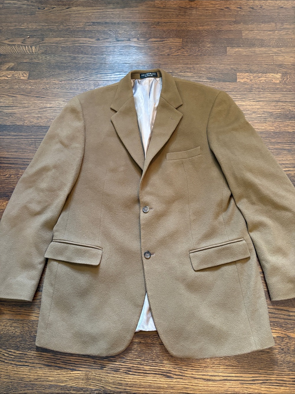 Men's Tan Cashmere Blend Blazer